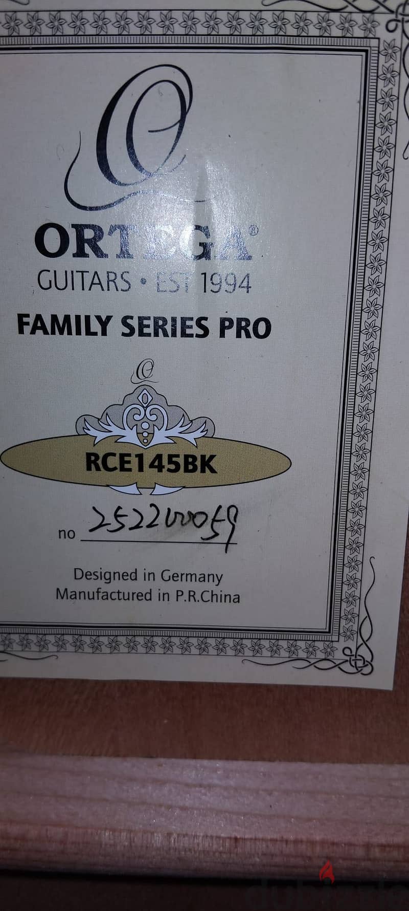 Ortega semi acoustic guitar “new” 5