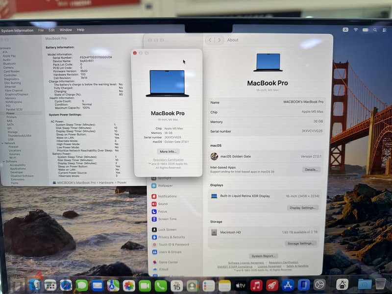 MACBOOK PRO M5 MAX 16 INCH 36 GB RAM 2 TB WITH WARRANTY 1