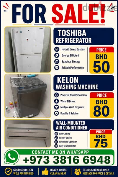 AC, Fridge Washing Machine