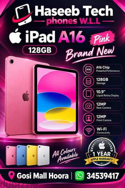 I pad A16
