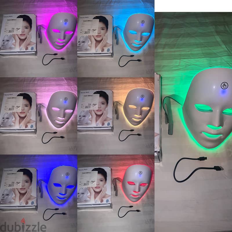 Brand new 7 color led face and neck mask 2