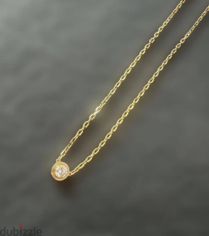 ‏cartier love d’amour necklace size small. 1