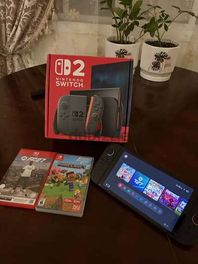 Switch 2 with 2 games 200bd