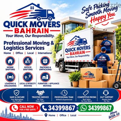 House Movers and Packers Bahrain Furniture Moving Villa Flat Shifting