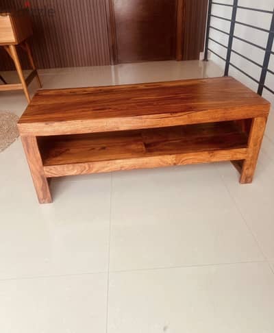 Solid wood coffee table
