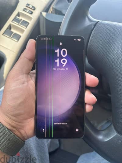Samsung S23 128 gb display three small line working 10/10