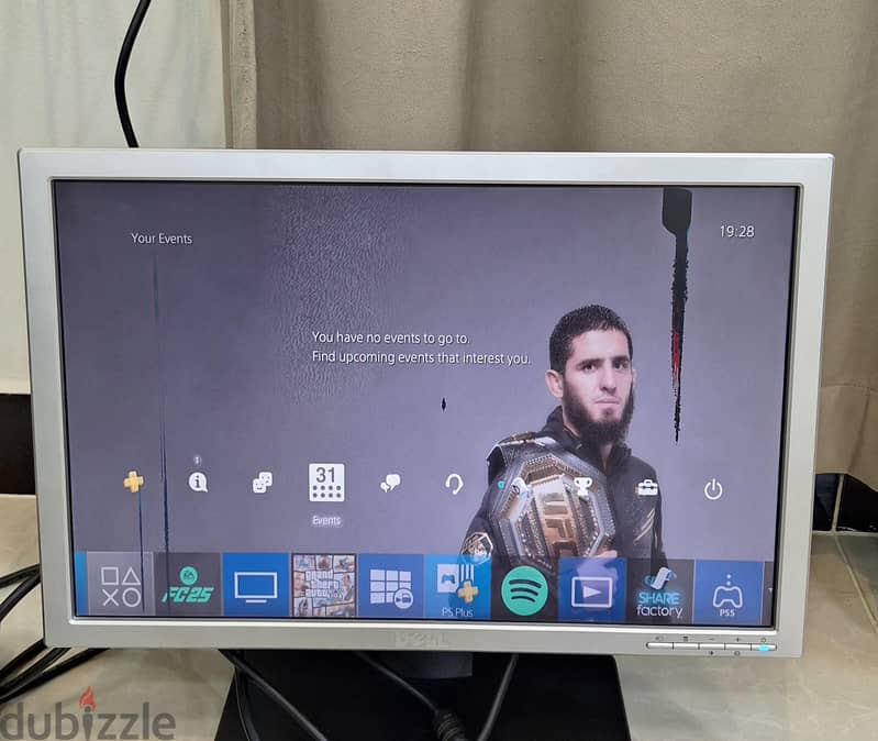 ps4 slim+dell monitor+original controller+gaming headphone 6