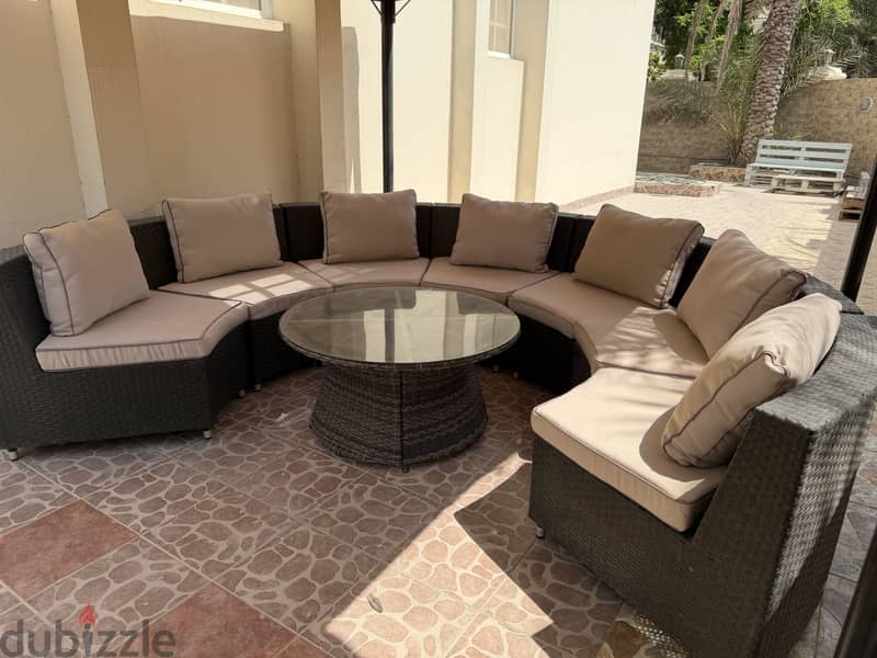 Outdoor sofas in excellent condition 165 BHD 5
