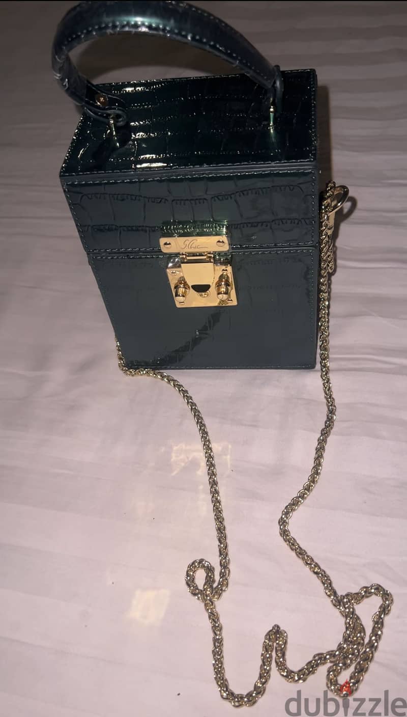 Brand new Original luxury [Schic] brand Crocodile golden bag 5