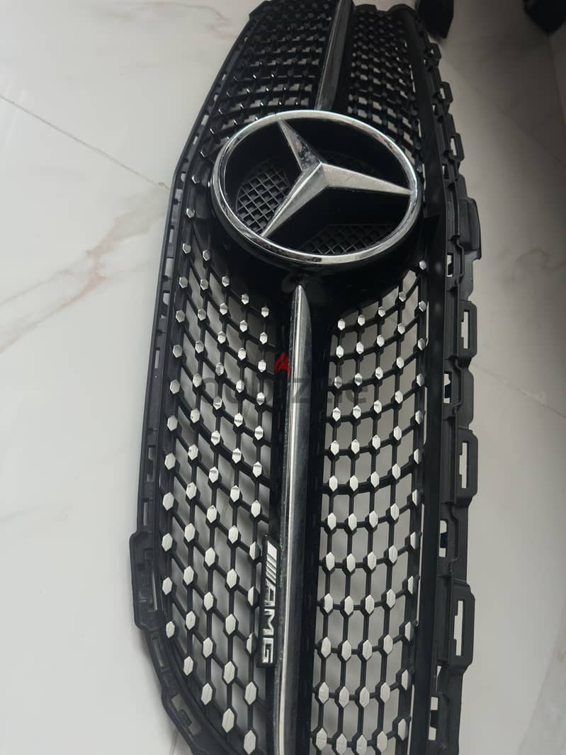 Mercedes W205 C-Class Diamond front grille original grille OEM 2