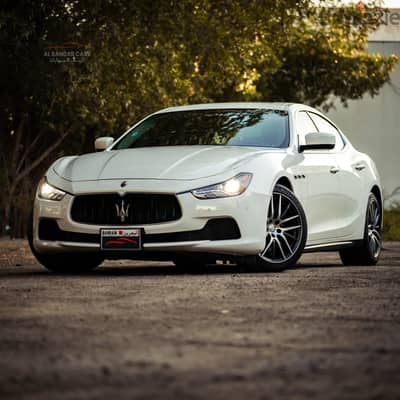 Maserati Ghibli 2014 White  Twin-Turbo V6  Zero Accident  BD 4,900 Neg