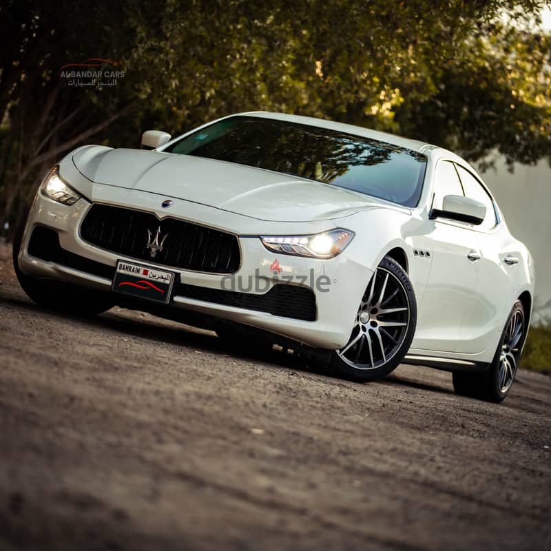 Maserati Ghibli 2014 White  Twin-Turbo V6  Zero Accident  BD 4,900 Neg 1