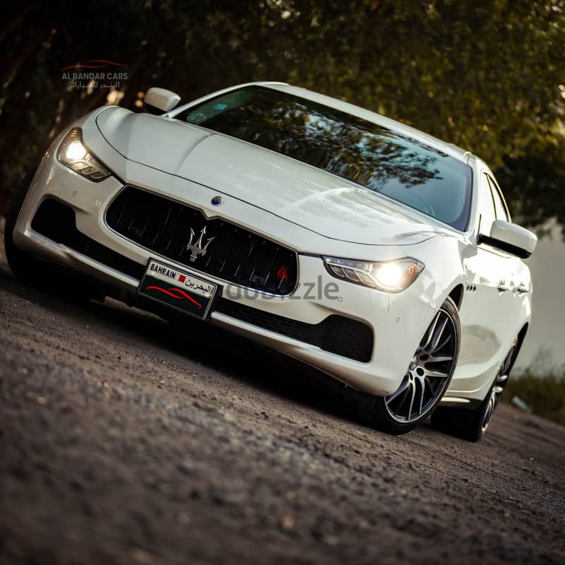 Maserati Ghibli 2014 White  Twin-Turbo V6  Zero Accident  BD 4,900 Neg 3
