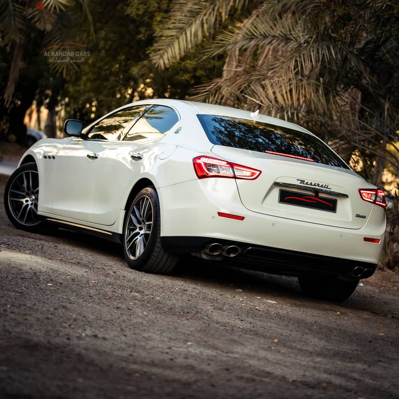 Maserati Ghibli 2014 White  Twin-Turbo V6  Zero Accident  BD 4,900 Neg 4