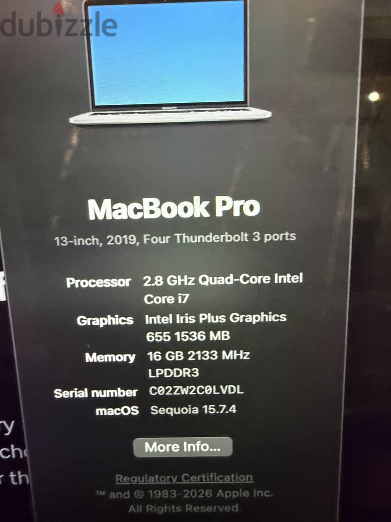 13 inch MacBook Pro 2019 ( Touch Bar) 2