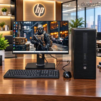 HP Core i5 6th Gen 3.2 GHz PC 8GB Ram 256GB SSD With 24" FHD Borderles