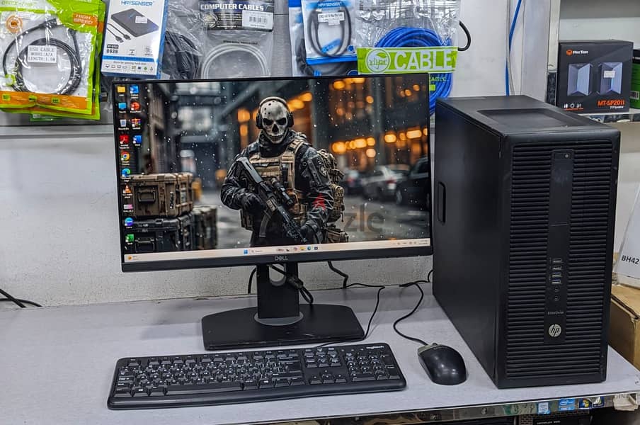 HP Core i5 6th Gen 3.2 GHz PC 8GB Ram 256GB SSD With 24" FHD Borderles 3