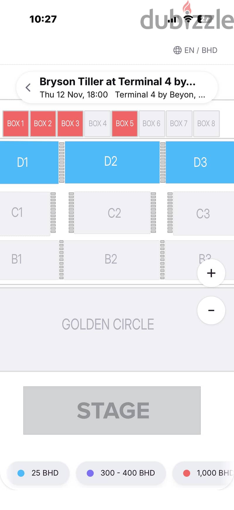 Bryson tiller (2) C2 tickets 1