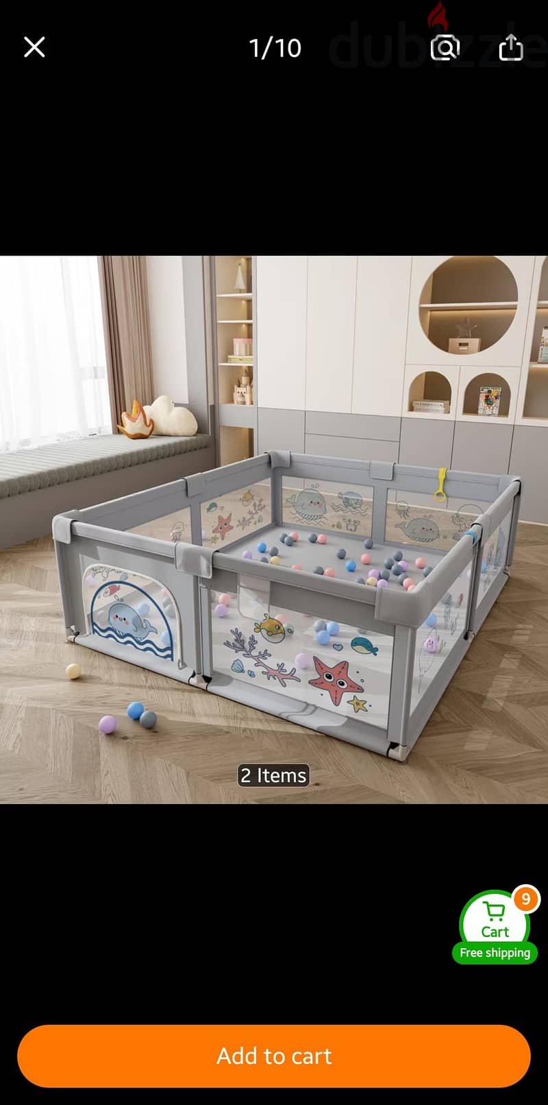 Large Baby Playpen / Safety Activity Center – Almost Brand New 1