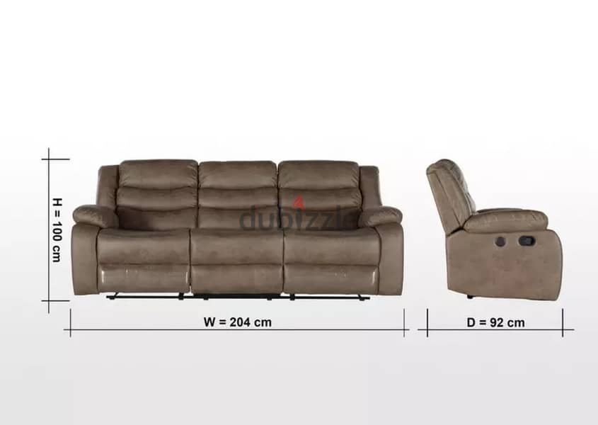 كنب recliner ثلاث مقاعد للبيع – Home Centre 11