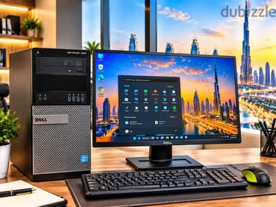 Dell Core I7 Computer Set 3.40GHz 8GB RAM 256GB SSD Win 10 Pr/36841488