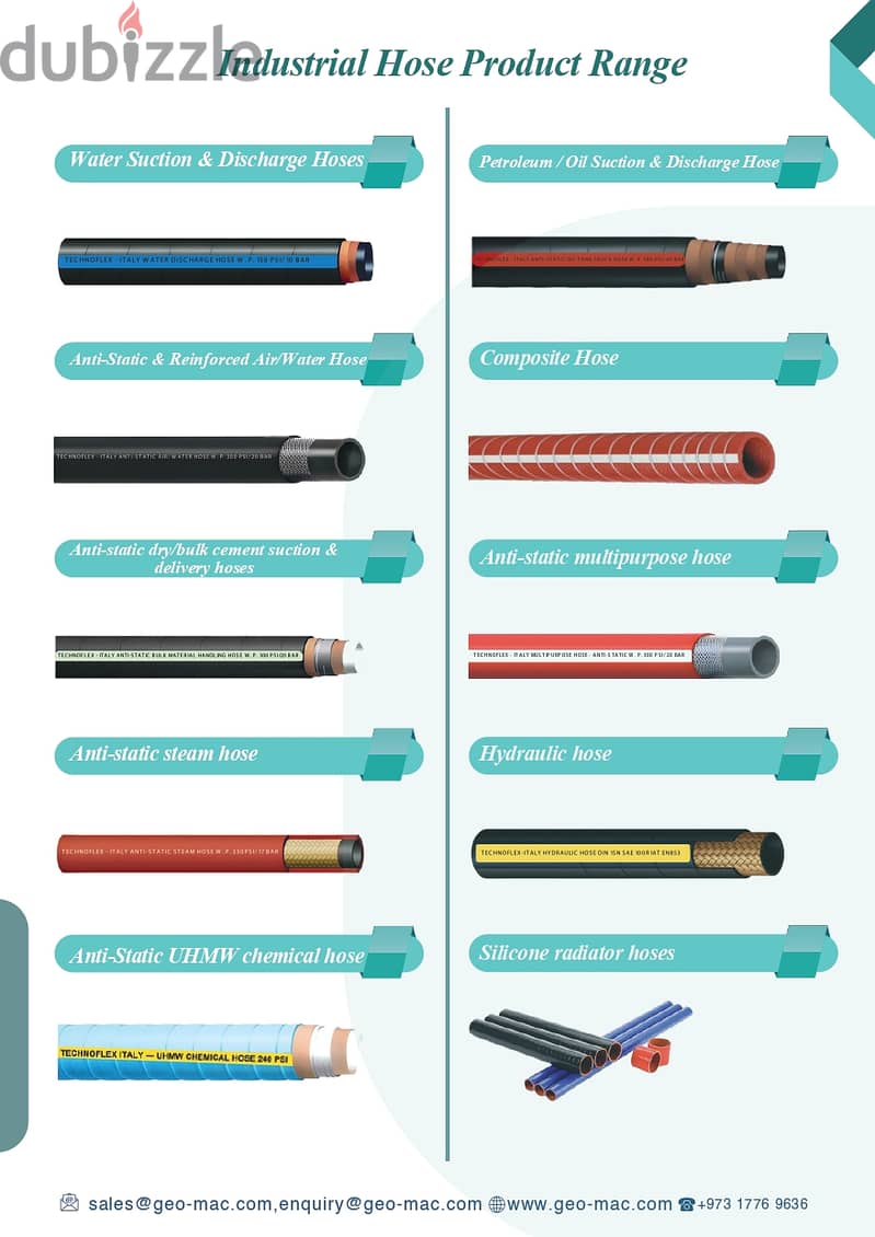 All types of Industrial hoses and fittings 5