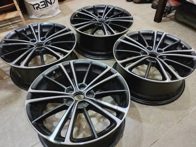17" RIMS 4PCS Set for CAMRY,COROLLA,SUBARU 5 BOLTS LUGS MADE IN JAPAN