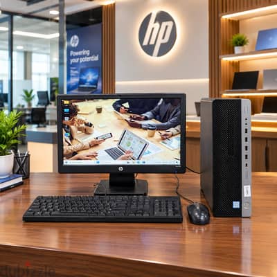 HP Core i7 7th GEN PC 8GB RAM 128GB M. 2 SSD + 500GB HDD 19" LED Monito