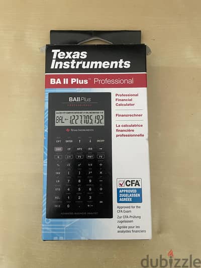 Texas Instruments BA II Plus Professional Financial Calculator - New