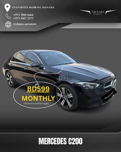 Mercedes C200 for Rent!