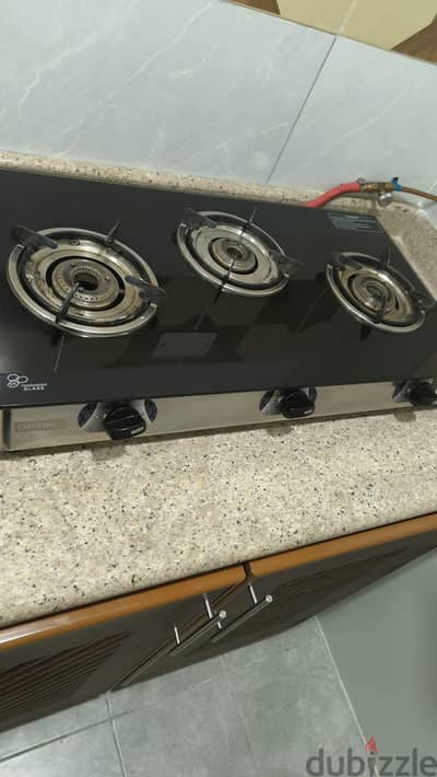 gas stove, gas cylinder+ regulator+cable
