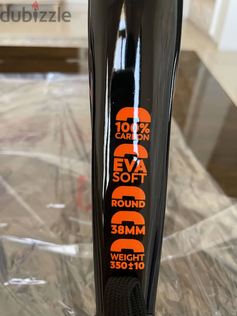 Tuyo orange tyro padel racket with bag 1