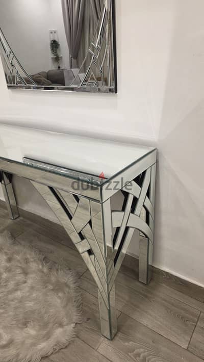 Console with Mirror