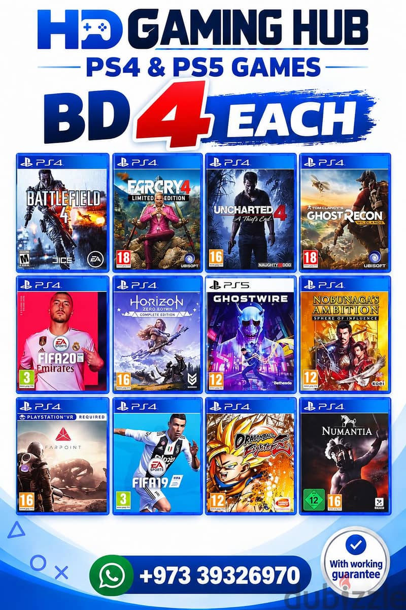 Playstation Games Cds  pre Owned for PS4 and ps5 1