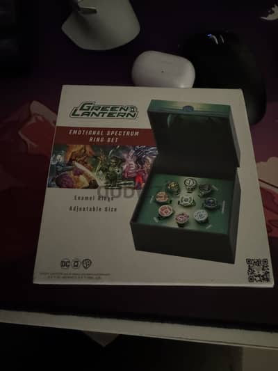 Green lantern emotional spectrum rings size 12