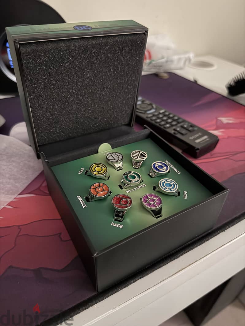 Green lantern emotional spectrum rings size 12 2