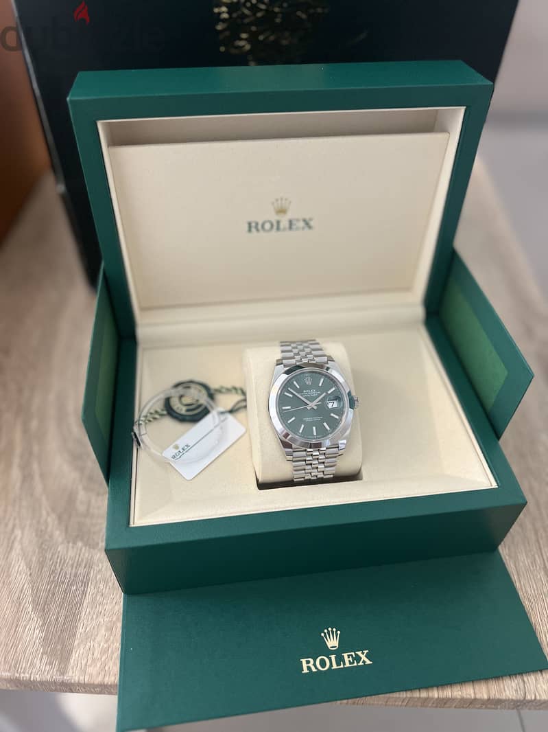 ‏Rolex Datejust 41 Mint Green 1