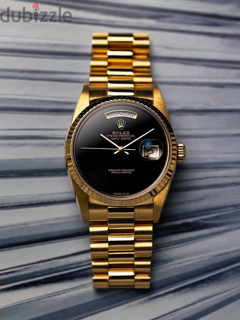 ROLEX DAY DATE PRESIDENTتدور فخامة وهيبه 1