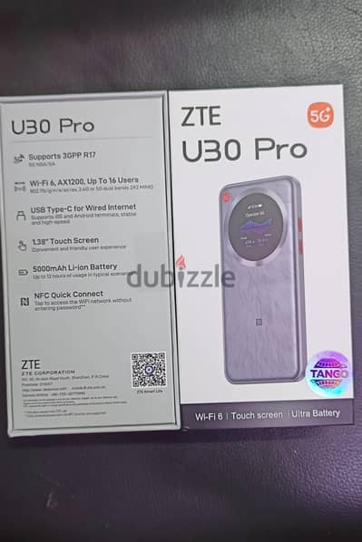 Brand New ZTE 5G mifi NFC+wifi⁶ and only Zain sim working