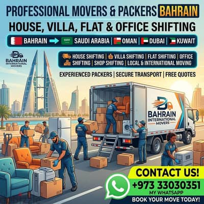 House shifting Bahrain Mover Packer Villa flat shifting