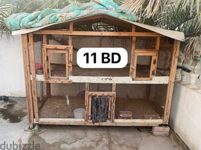 Strong wooden handmade cage for sale . Big size