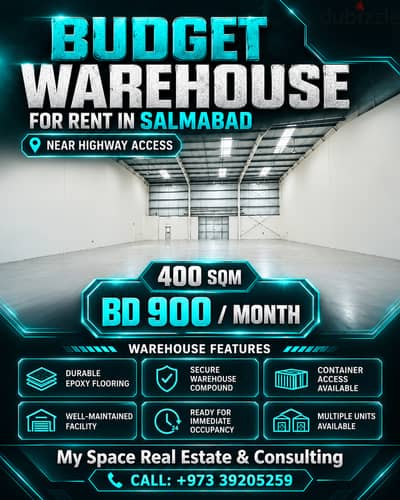 Budget-Friendly Warehouse for Rent in Salmabad, Bahrain | Near Highway