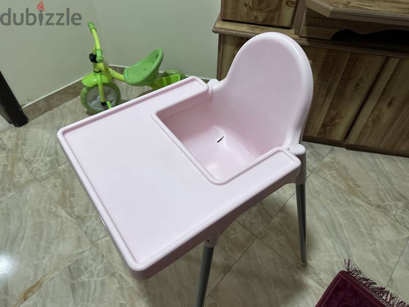 Babies High chair with tray- Ikea brand 2