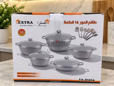 للبيع طاقم ‏ جرانيت جديد ١٦ قطعة