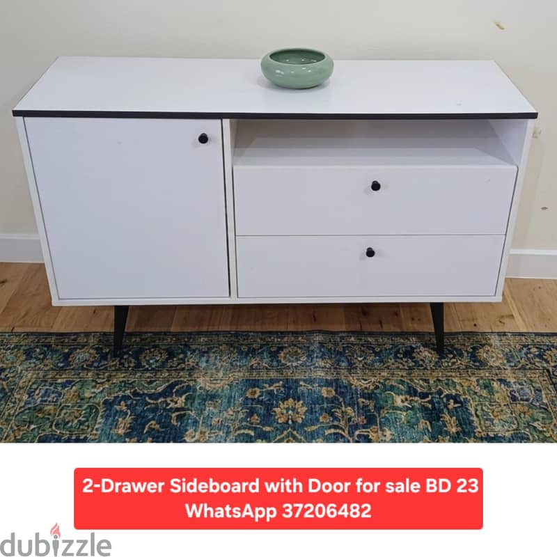 2 Door wardrobe and other items for sale with Delivery 11