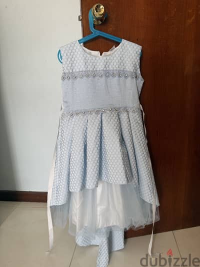Sky blue color dress for 7 to 8 year old girls