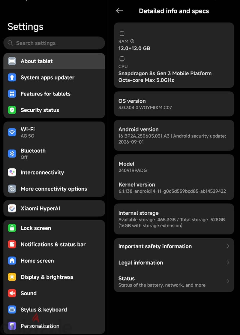 Xiaomi pad 7 pro 1