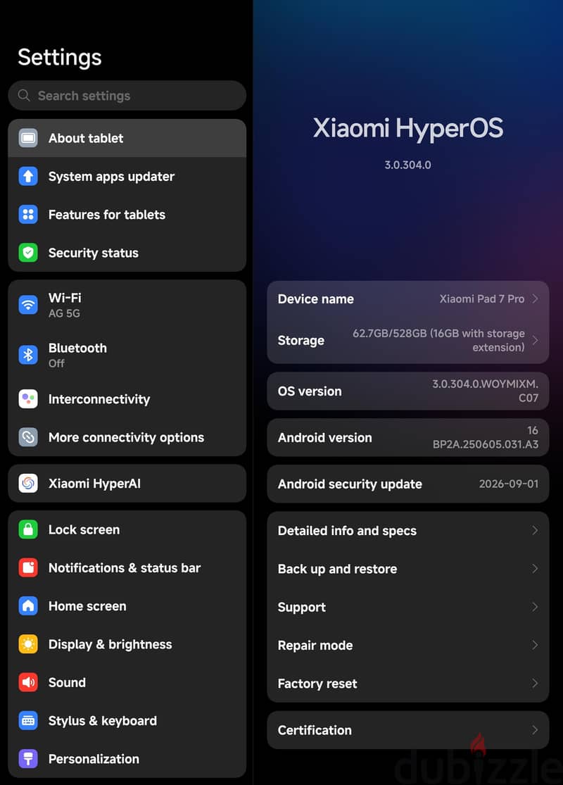 Xiaomi pad 7 pro 4