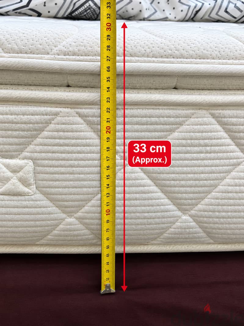 Queen size bed & mattress for sale 1
