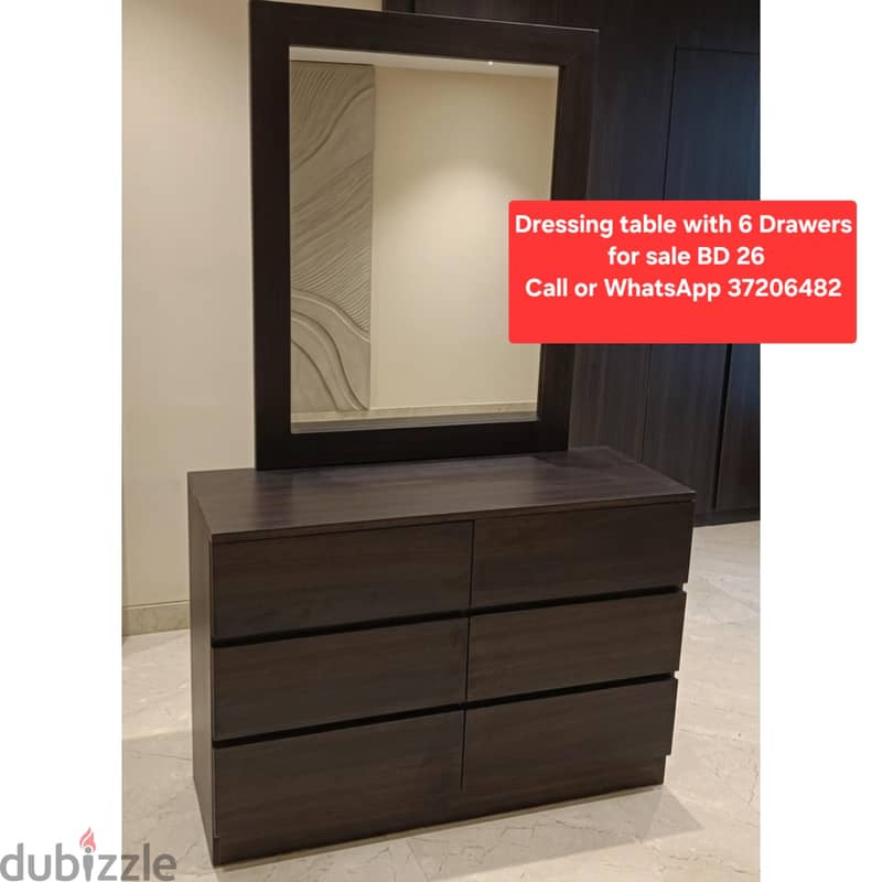 Table and other items for sale with Delivery and fixing 8